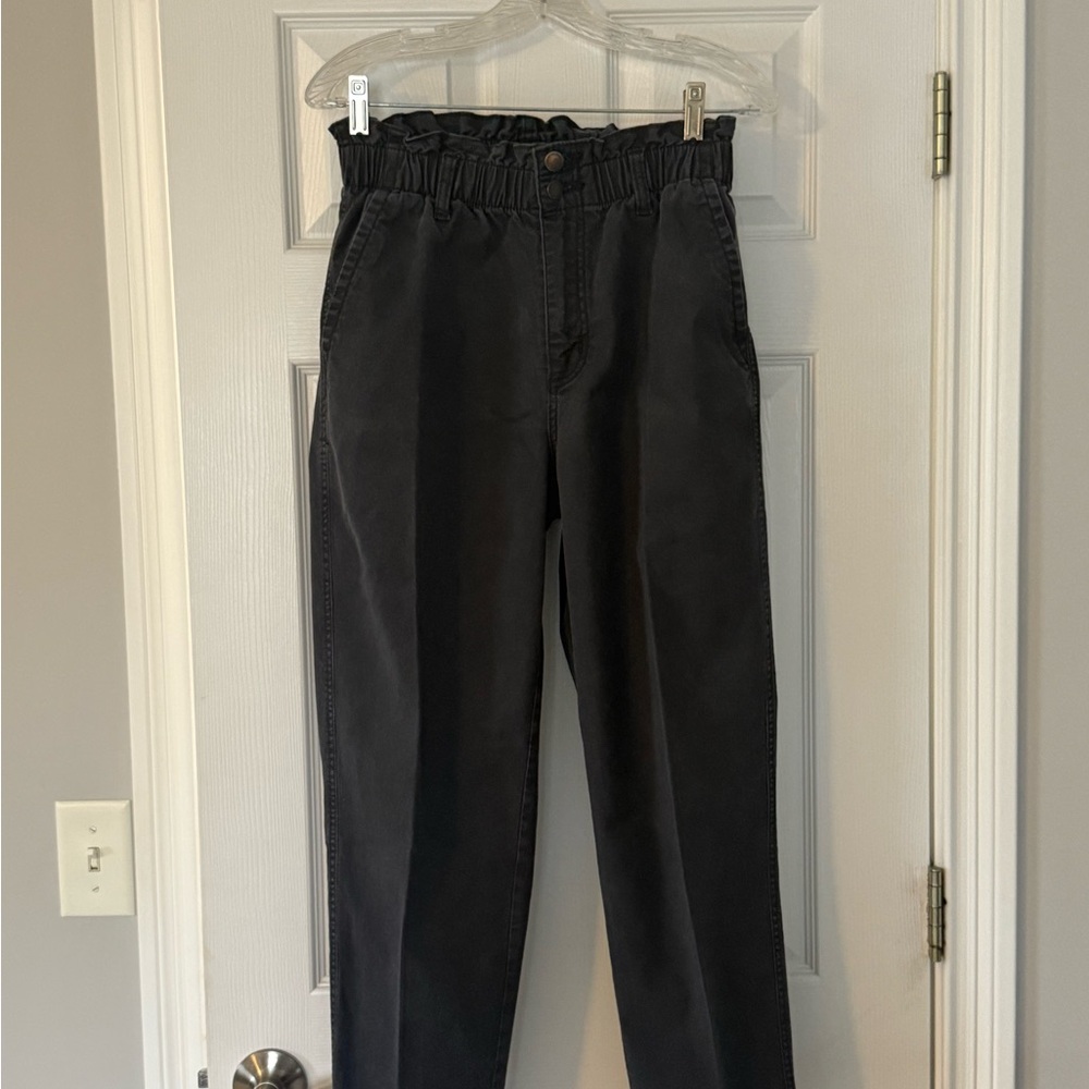 Universal Thread blue gray Chinos with Relaxed Tailored Fit- paper bag waist